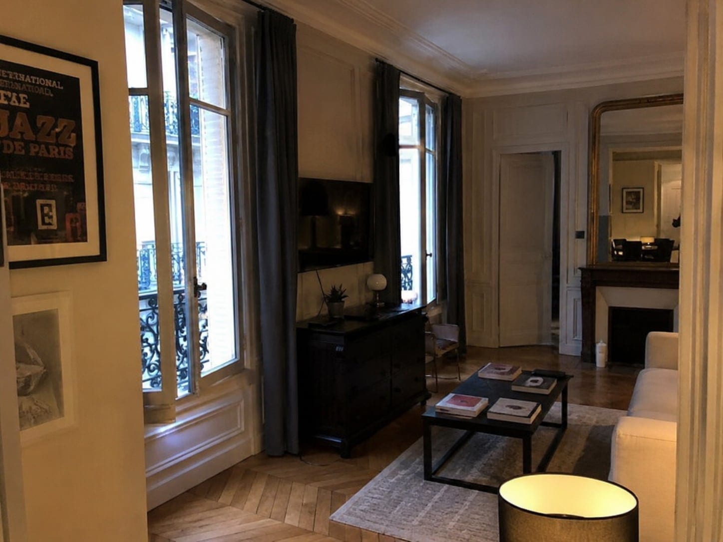 Paris apartment listing photo shot on a phone, before enhancement